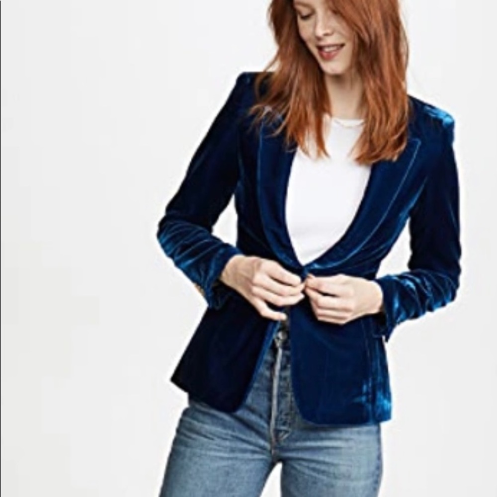 NWT Smythe size 10 Velvet Peaked lapel blazer